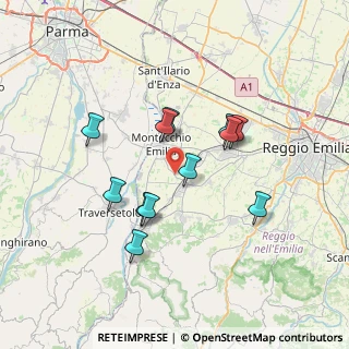 Mappa Via R. Franchetti, 42021 Bibbiano RE, Italia (6.18)