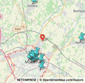 Mappa Stradello Bertola, 41122 Modena MO, Italia (5.01167)