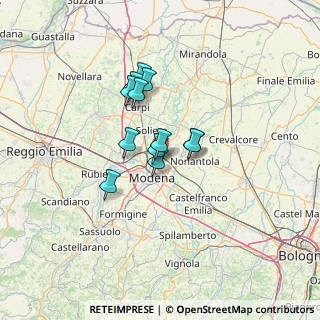 Mappa Stradello Bertola, 41122 Modena MO, Italia (9.28167)