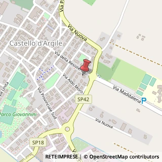 Mappa Via Aldo Moro, 50, 40050 Castello d'Argile, Bologna (Emilia Romagna)