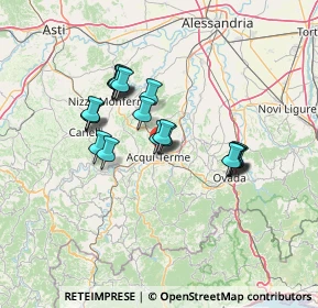 Mappa Via Schiappadoglie, 15011 Acqui Terme AL, Italia (11.3735)