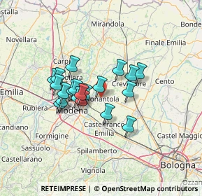 Mappa 41015 Nonantola MO, Italia (10.4285)