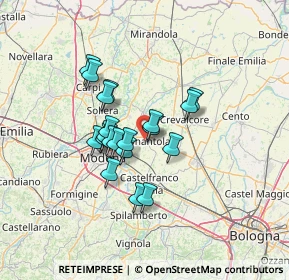 Mappa 41015 Nonantola MO, Italia (10.2095)
