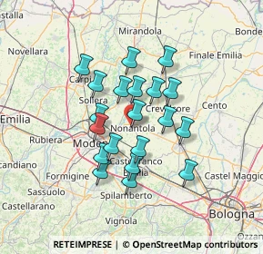 Mappa 41015 Nonantola MO, Italia (10.986)