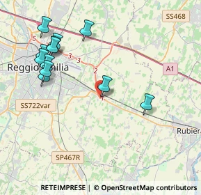 Mappa Via Aristotele Fieravanti, 42122 Reggio nell'Emilia RE, Italia (4.53917)