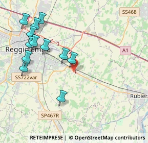 Mappa Via Aristotele Fieravanti, 42122 Reggio nell'Emilia RE, Italia (4.64583)