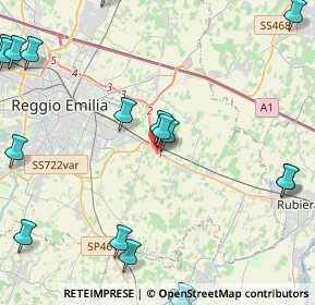 Mappa Via Aristotele Fieravanti, 42122 Reggio nell'Emilia RE, Italia (6.4365)