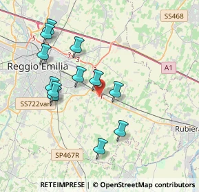 Mappa Via Aristotele Fieravanti, 42122 Reggio nell'Emilia RE, Italia (3.80083)