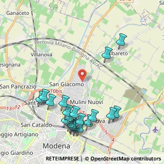 Mappa Via Alessandro Cavazza, 41122 Modena MO, Italia (2.5075)