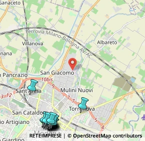Mappa Via Alessandro Cavazza, 41122 Modena MO, Italia (3.402)