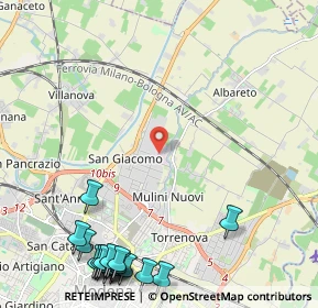 Mappa Via Alessandro Cavazza, 41122 Modena MO, Italia (3.3365)