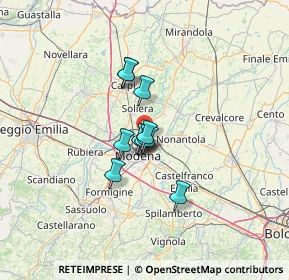 Mappa Via Alessandro Cavazza, 41122 Modena MO, Italia (7.85727)