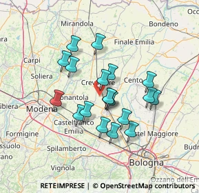Mappa Via Valbona, 40019 Sant'Agata bolognese BO, Italia (11.40579)
