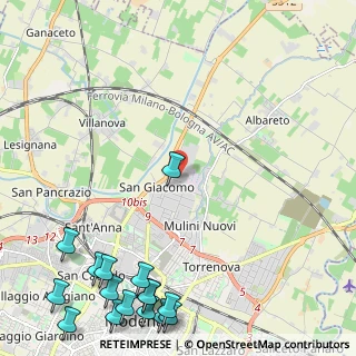 Mappa Via Repubblica di S. Marino, 41122 Modena MO, Italia (3.54938)