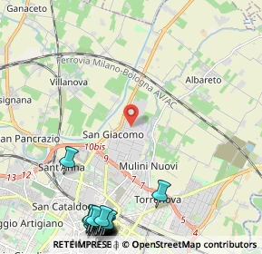 Mappa Via Repubblica di S. Marino, 41122 Modena MO, Italia (3.399)