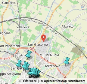 Mappa Via Repubblica di S. Marino, 41122 Modena MO, Italia (3.3285)
