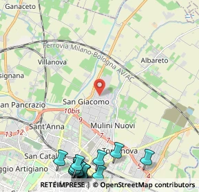 Mappa Via Repubblica di S. Marino, 41122 Modena MO, Italia (3.4855)