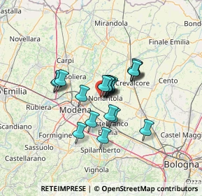 Mappa Tangenziale di Nonantola, 41015 Nonantola MO, Italia (9.086)