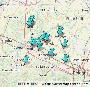 Mappa Tangenziale di Nonantola, 41015 Nonantola MO, Italia (11.55813)