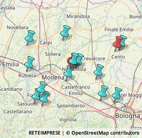 Mappa Tangenziale di Nonantola, 41015 Nonantola MO, Italia (14.95333)