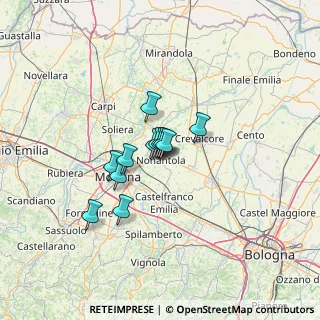 Mappa Viale delle Rimembranze, 41015 Nonantola MO, Italia (7.84167)