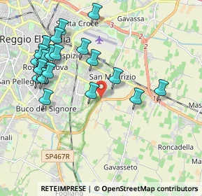 Mappa Via Gattalupa, 42122 Reggio nell'Emilia RE, Italia (2.166)
