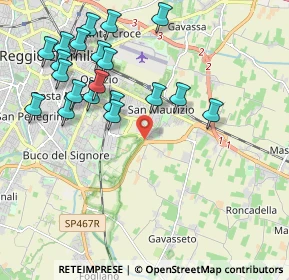 Mappa Via Gattalupa, 42122 Reggio nell'Emilia RE, Italia (2.2385)