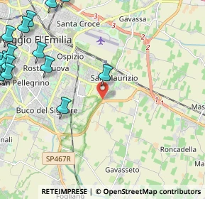 Mappa Via Gattalupa, 42122 Reggio nell'Emilia RE, Italia (3.4725)