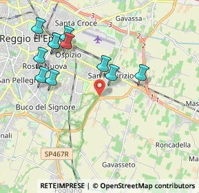 Mappa Via Gattalupa, 42122 Reggio nell'Emilia RE, Italia (2.08909)