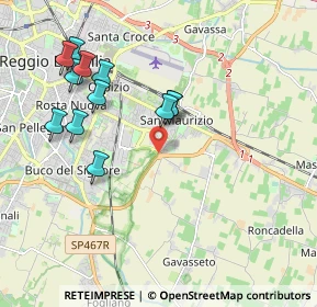 Mappa Via Gattalupa, 42122 Reggio nell'Emilia RE, Italia (2.01167)