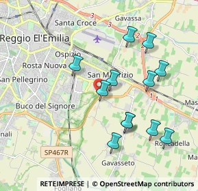 Mappa Via Gattalupa, 42122 Reggio nell'Emilia RE, Italia (1.92)