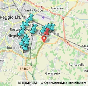 Mappa Via Gattalupa, 42122 Reggio nell'Emilia RE, Italia (1.6095)
