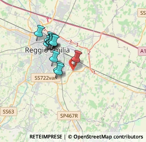 Mappa Via Gattalupa, 42122 Reggio nell'Emilia RE, Italia (3.03231)