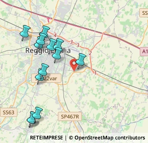 Mappa Via Gattalupa, 42122 Reggio nell'Emilia RE, Italia (4.48538)