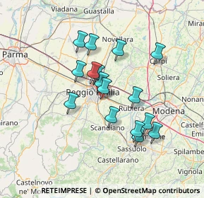 Mappa Via Gattalupa, 42122 Reggio nell'Emilia RE, Italia (11.68438)