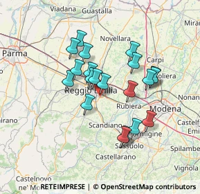 Mappa Via Gattalupa, 42122 Reggio nell'Emilia RE, Italia (11.778)
