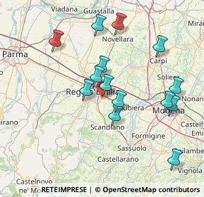 Mappa Via Gattalupa, 42122 Reggio nell'Emilia RE, Italia (14.75286)