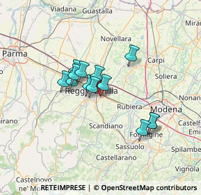 Mappa Via Gattalupa, 42122 Reggio nell'Emilia RE, Italia (10.12385)