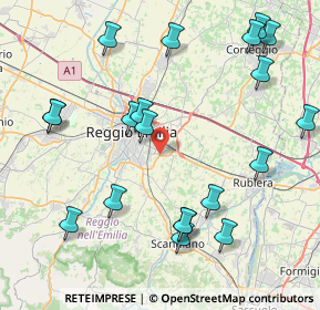 Mappa Via Gattalupa, 42122 Reggio nell'Emilia RE, Italia (9.7775)