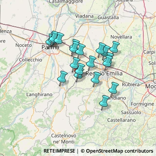 Mappa Via E. Fermi, 42021 Bibbiano RE, Italia (11.6815)