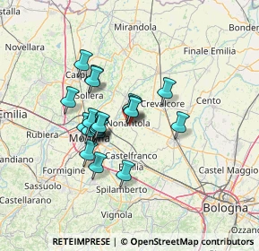 Mappa Via maestri di Redù, 41015 Nonantola MO, Italia (10.4495)