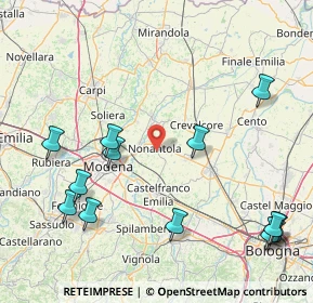Mappa Via maestri di Redù, 41015 Nonantola MO, Italia (21.13385)