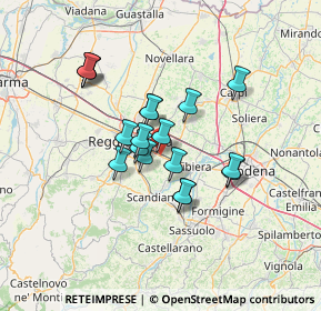 Mappa Via Martin Lutero, 42122 Masone RE, Italia (10.60111)