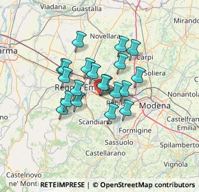 Mappa Via Martin Lutero, 42122 Masone RE, Italia (9.625)