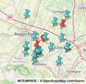 Mappa Via Martin Lutero, 42122 Masone RE, Italia (6.99316)