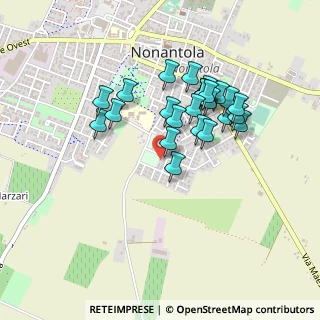 Mappa Via Wiligelmo, 41015 Nonantola MO, Italia (0.39615)