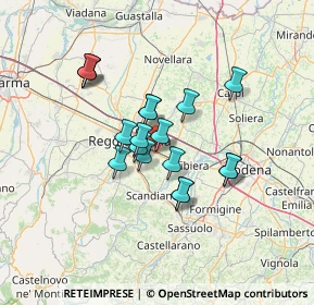Mappa Via delle Piante, 42122 Reggio nell'Emilia RE, Italia (10.51056)