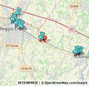 Mappa Via delle Piante, 42122 Reggio nell'Emilia RE, Italia (5.145)