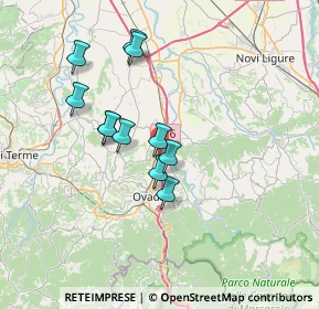 Mappa 15078 Ovada AL, Italia (6.04909)