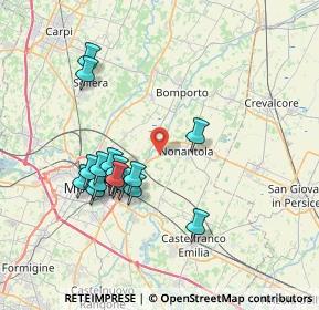 Mappa Via Gazzate, 41015 Nonantola MO, Italia (7.20125)